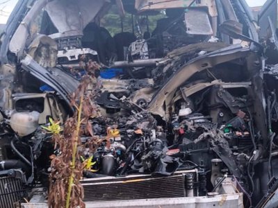 На Харківщині російський дрон влучив в автомобіль з цивільними