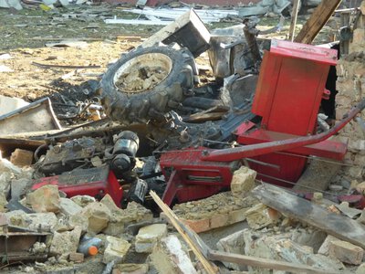 Після падіння БПЛА у Здолбунові пошкоджено житло та два навчальні заклади