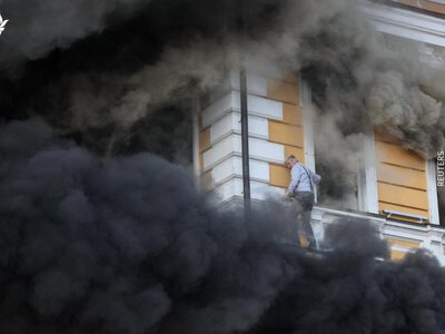 Росіяни вдарили по Національній академії наук у Києві