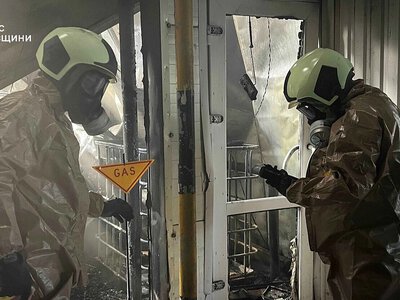 Після удару по складу на Київщині зафіксували перевищення концентрації аміаку