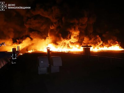 Через обстріл «Сандори» на Миколаївщині в атмосферу потрапило понад 951 тонну забруднюючих речовин