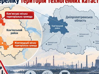 Кам’янський район включили до територій техногенних катастроф: на що спрямують державну підтримку