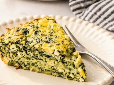 Грецький пиріг зі шпинатом і рисом (Рецепт)