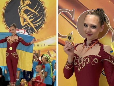 Студентка Франківського коледжу здобула два золота на міжнародних змаганнях з повітряної гімнастики