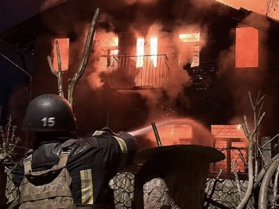 Нічна атака на Київ: уражений навчальний заклад та об’єкт інфраструктури