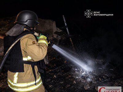 Доба під атаками: рятувальники працювали в кількох районах Житомирщини