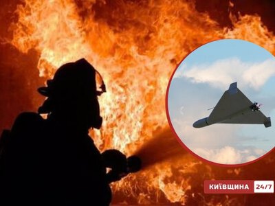 У Голосіївському районі мешканці будинку самотужки гасили пожежу після атаки