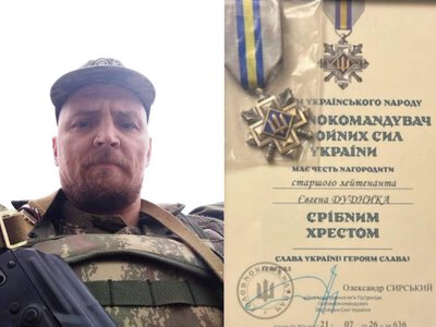Працівника Тлумацької міської ради Євгена Дудника нагородили «Срібним хрестом»