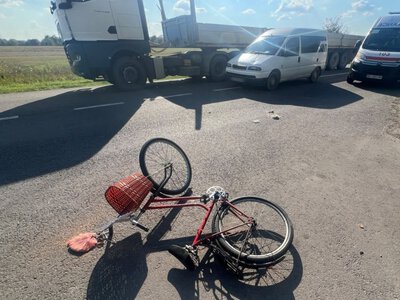 На Львівщині в аварії постраждала 62-річна велосипедистка з Жидачева