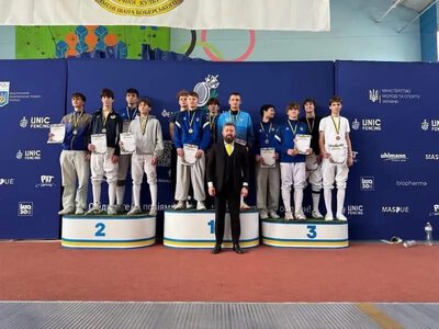 Черкаські фехтувальники вибороли золото та три срібла на чемпіонаті України