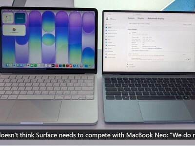 Microsoft Surface уникається прямої конкуренції з MacBook Neo