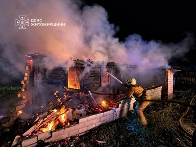 Упродовж минулої доби рятувальники ліквідували дві пожежі у житловому секторі Житомирського району