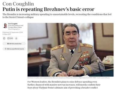 Путін повторює головні помилки Брежнєва — The Telegraph