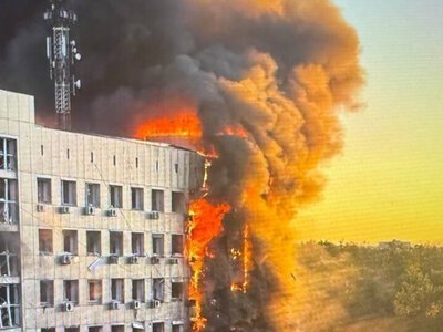 Росіяни завдали удару по адмінбудівлі вугільного підприємства у Павлограді, є поранені