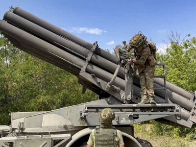 Сили безпілотних систем уразили російську РСЗВ Ураган на т.о. Запоріжжі