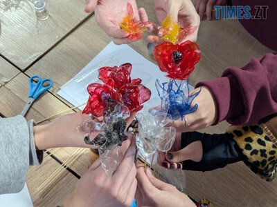Пластик, ножиці й трохи магії: у Житомирі створювали незвичайні квіти (ФОТО) | Times ZT