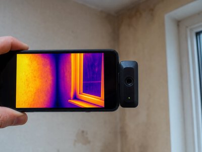 Тепловізійна насадка для смартфона допомогла виявити витоки й приховані камери