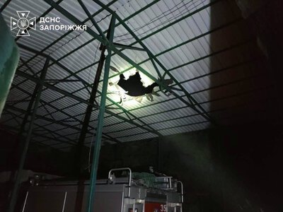 Росіяни атакували дроном пожежно-рятувальний підрозділ на Запоріжжі: є поранений