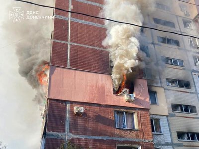 У Краматорську через атаки дронів довелося призупинити гасіння пожеж