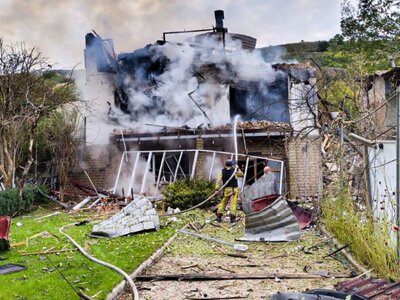 Город Изюм подвергся массированной атаке вражескими беспилотниками