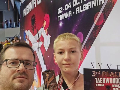 Артем Шевцов здобув бронзу на міжнародному турнірі з тхеквондо в Албанії