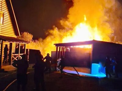 У Соловичах горіла господарська споруда