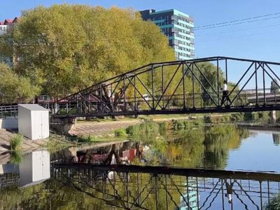 У Рівному відремонтували пішохідний міст через Устю поблизу гідропарку