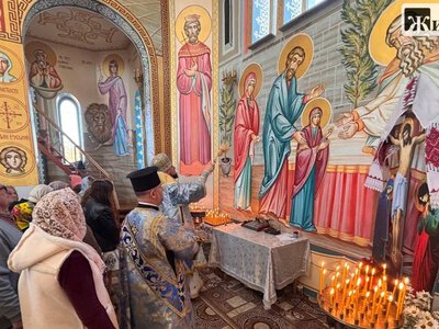 У Малині освятили розпис Свято-Покровського храму та оновлений стенд пам’яті захисників