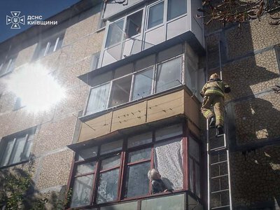 4 поверх і переляканий хвостик: у Білій Церкві врятували кота, який застряг на балконі