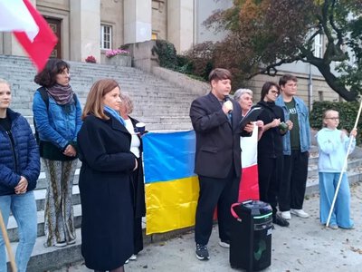 У Вроцлаві влаштували акцію на підтримку окупованих Олешок