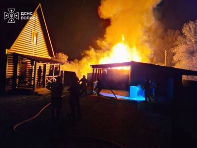 На Волині за добу ліквідували п’ять пожеж у приватному секторі