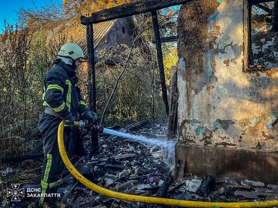 На Хустщині під час пожежі травмувався 55-річний чоловік