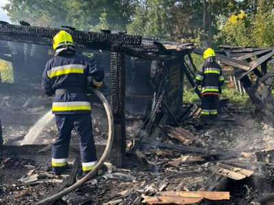 У селі на Рівненщині згоріла господарська споруда