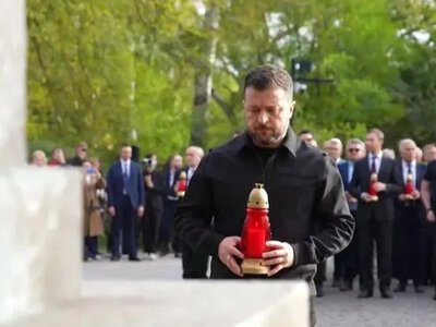 Зеленський вшанував жертв Бабиного Яру разом із делегаціями Ізраїлю та Німеччини
