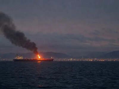 Біля Сочі загорівся нафтовий танкер з 23 індійцями на борту — NDTV World