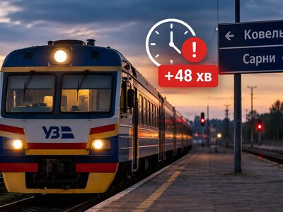 Поїзд із Ковеля до Сарн затримується майже на годину