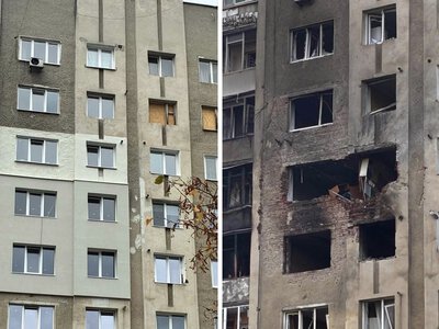 У будинку у Франківську, куди влучив «Шахед», завершили аварійно-відновлювальні роботи