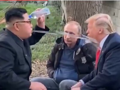 У мережі віруситься ролик із обпльованим “Трампом” (ВІДЕО)
