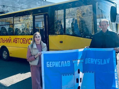 Бериславська громада отримала шкільний автобус від Івано-Франківської ТГ