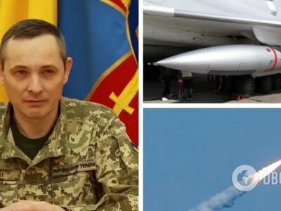 Ігнат: росія протягом доби атакувала Україну близько 100 дронами та двома Цирконами, головною ціллю був Київ