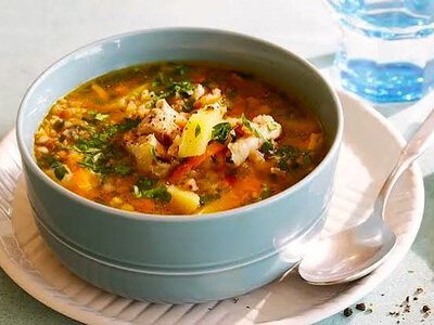 Гречневый суп с курицей и картошкой