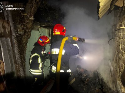 Під час гасіння пожежі травмувався житель передмістя Вінниці