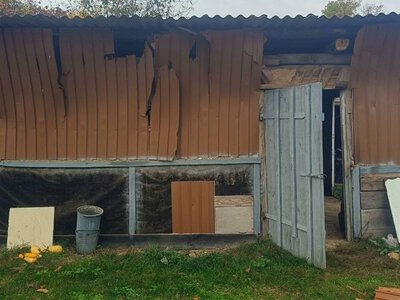 На Чернігівщині уламки дрона пошкодили 40 вікон в 11 будинках (Фото)