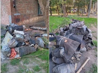 У Миколаєві три тижні не прибирають сміття після ремонту теплотраси