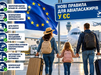 Великі зміни для авіапасажирів: ЄС ухвалив новий Регламент