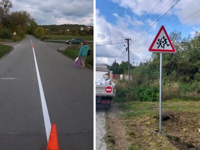 На дорогах Львівщини встановили понад тисячу нових знаків: що ще зробили