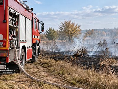 На Хмельниччині за добу сталися сім пожеж: горіли будинки, вантажівка та суха рослинність