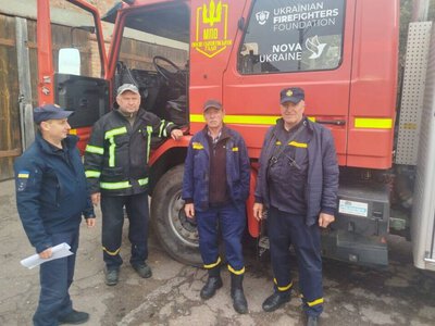  У Володьковій Дівиці випробували новий пожежний автомобіль 