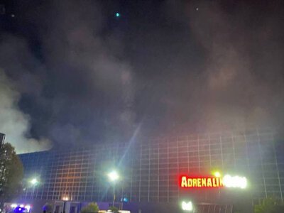 У Луцьку уламки реактивного «Шахеда» впали на ТРЦ