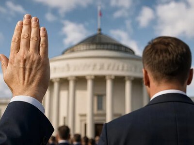 Мацей Берек складе присягу судді КС у Сеймі Польщі — RMF24